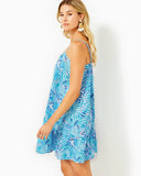 Jaydan Linen Dress-Amalfi Blue, By The Seashore-Lilly Pulitzer