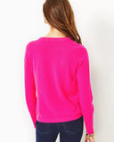 Brinkley Cashmere Sweater, Pink Palms-Lilly Pulitzer