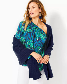 Take Me Away Cashmere Sweater Wrap-Lilly Pulitzer