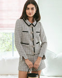 Kalara Boucle Jacket, Coconut Lurex Houndstooth Boucle-Lilly Pulitzer