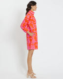JC Florence Dress Bamboo Lattice, Apricot/ Light Pink-Jude Connally