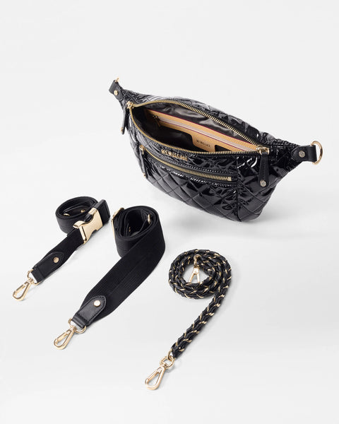 MZ Wallace Crosby Sling, Black Lacquer – Melly