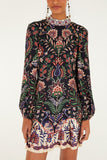 FARM Rio Marvelous Garden Mini Dress, Black-Farm Rio