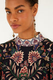 FARM Rio Marvelous Garden Mini Dress, Black-Farm Rio