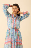 Hale Bob Halo Chiffon Maxi Dress, Pink-Hale Bob