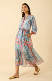 Hale Bob Halo Chiffon Maxi Dress, Pink-Hale Bob