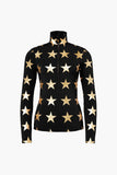 Goldbergh Lunaria Ski Pully, Black/ Gold-Goldbergh