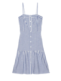 Luciana Stripe Dress, Blue-Nation LTD