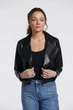 Ninon Vegan Leather Jacket, Black-Adroit Atelier