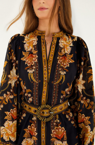 daisy dots mini dress Blue Embroidered Daisy Shift Mini Dress – Francis + Fern