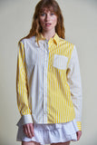 Boyfriend Stripe, Yellow/ Multi-The Shirt - Rochelle Behrens