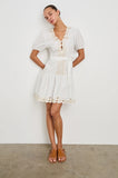Tulip Dress, White-Rails