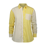 Boyfriend Stripe, Yellow/ Multi-The Shirt - Rochelle Behrens