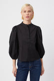 Balloon Sleeve Shirt, Black-The Shirt - Rochelle Behrens