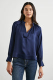 Wynna Blouse, Navy-Rails