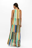 Oliphant Long Tiered Tassel Dress-Zanzibar Multi-Oliphant Design