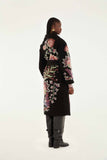 FARM Rio Marvelous Garden Fleece Coat, Black-Farm Rio