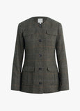 FD The Spencer Jacket, Mocha Plaid-Favorite Daughter
