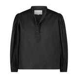 Balloon Sleeve Shirt, Black-The Shirt - Rochelle Behrens