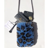 LR Rex Mobile Bag, Blue Leopard-Linda Richards