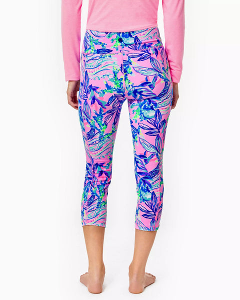 Lilly Pulitzer WEEKENDER High Rise Crop Leggings Shell of a Party