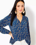 Elsa Top - Easy to Spot - Low Tide Navy-Lilly Pulitzer