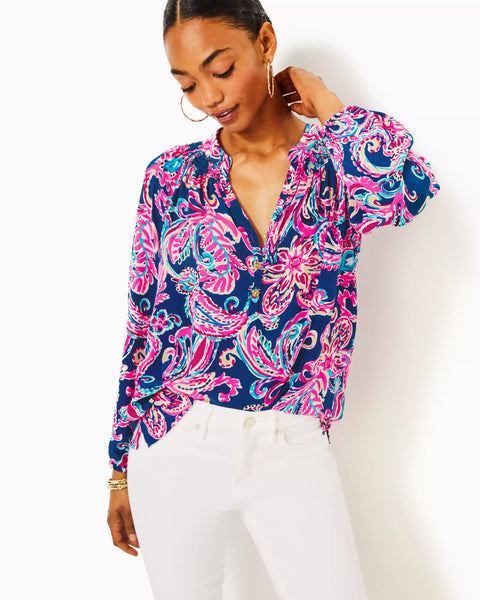 Elsa Top - Flitting About Multi-Lilly Pulitzer