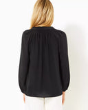 Elsa Silk Top, Noir-Lilly Pulitzer