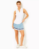 UPF 50+ Luxletic Martina Polo Top, Resort White-Lilly Pulitzer