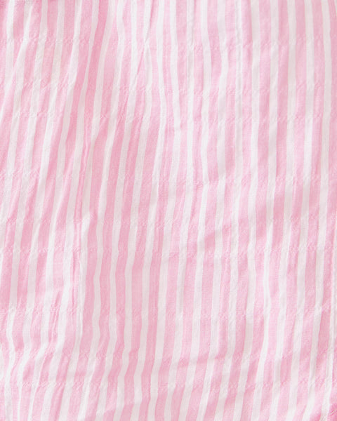 Sea View Button Down, LTWT Oxford Stripe, Conch Shell Pink-Lilly Pulitzer