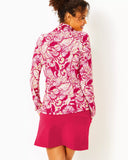Justine 1/2 Zip UPF 50+ - Poinsettia red Island Vibes-Lilly Pulitzer