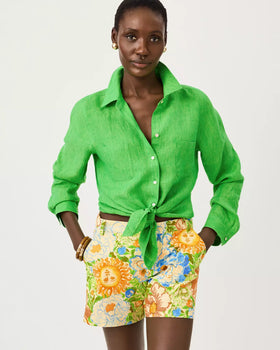 Sea View Button Down - Ivy Green X Chateau Green-Lilly Pulitzer