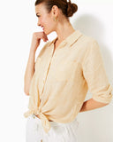 Sea View Button Down, Sand Bar X Resort White-Lilly Pulitzer