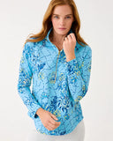 UPF 50+ Skipper Popover, Bellavue Blue-Lilly Pulitzer