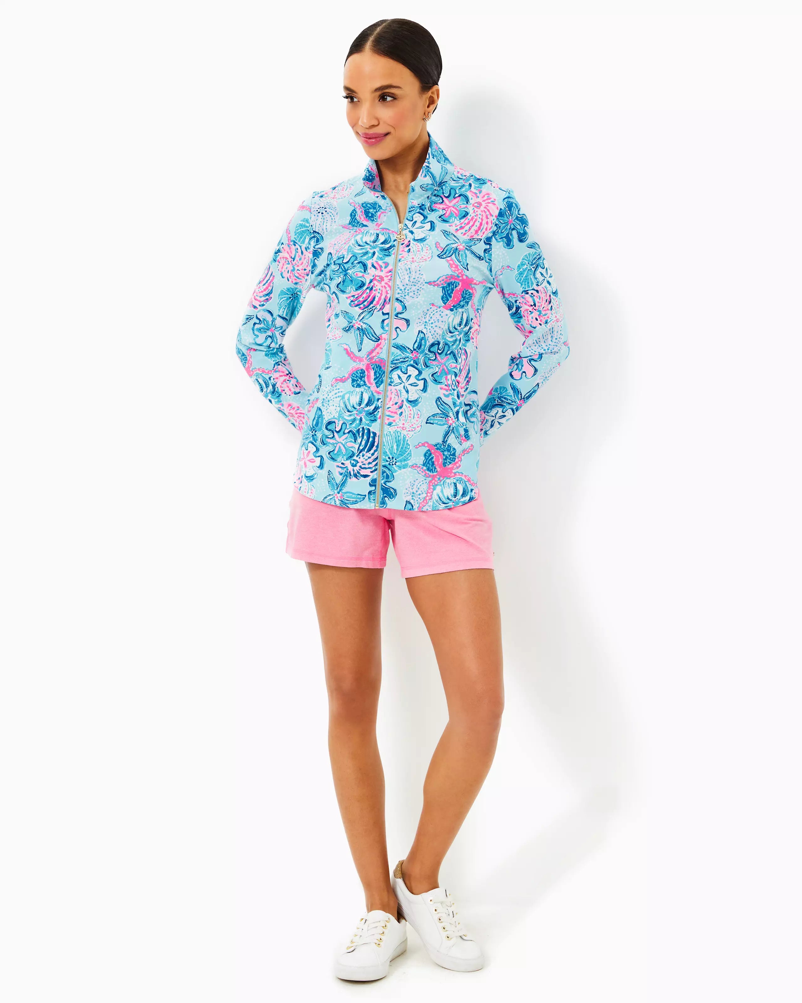 Leona 50+ Zip-up Bahamas Beachcomber, Multi – Melly