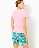 UPF 50+ Luxletic Frida Scallop Polo Top, Conch Shell Pink-Lilly Pulitzer