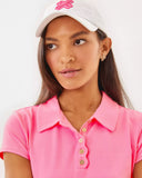 UPF 50+ Luxletic Frida Scallop Polo Top, Rousseau Pink-Lilly Pulitzer