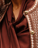 Cartolina Evelyn Cardigan, Espresso-Cartolina