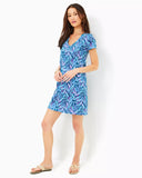 Etta Short Sleeve Dress - Barton Blue Star Gazing-Lilly Pulitzer