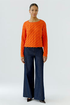 Sirah Sweater, Orange-oui