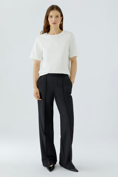 Oui Oui Band Pant, Black-oui