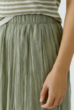 oui Pleated Skirt, Seagrass-oui