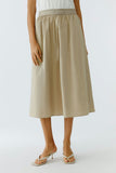 oui Banded Midi Skirt, Biscuit-oui