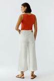 oui Wide Leg Jean, Off White-oui