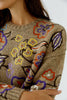 oui Floral Sweater, Camel/ Violet-oui