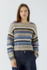 Multi Pullover, Lt Brown Blue