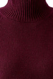 Half Sleeve Mock Sweater, Berry-oui