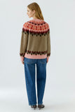 Fair Isle Sweater, Lt Brown Rose-oui