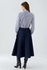 Tie Stripe Blouse, White/ Blue