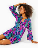Norris 3/4 Sleeve Dress - Aegean Navy Calypso Coast-Lilly Pulitzer